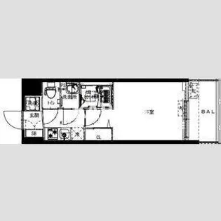 Alivis福島海老江【7階】の間取り