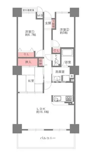 リバーカントリーガーデン京橋【35階】の間取り
