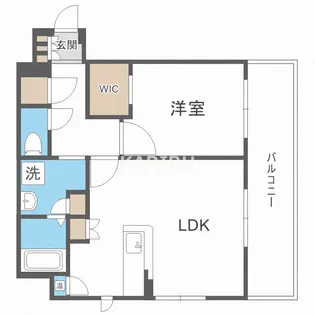 1LDKの間取り画像