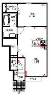 プレベール小路東【1階】の間取り