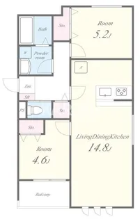 セイワパレス門真【2階】の間取り