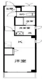 フェリスコート鶴見【101号室】の間取り