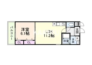 フジパレス リュクス【1階】の間取り