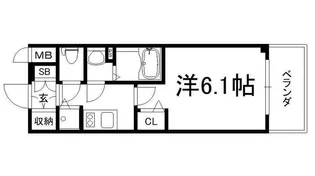 アドバンス大阪城北ルミウス【1002号室】の間取り