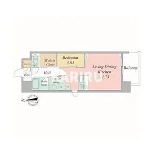 セレニテフラン谷町四丁目【9階】の間取り