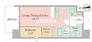 セレニテフラン谷町四丁目【10階】の間取り