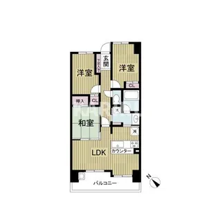 レジディア都島Ⅱ【2階】の間取り