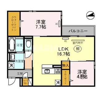 Maisonde Espoir永田【2階】の間取り