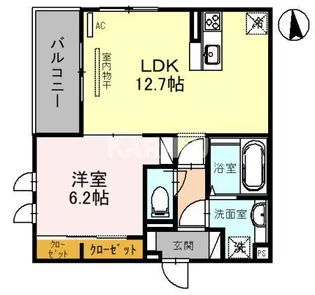 ル・コフレ深江橋【3階】の間取り
