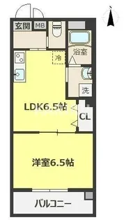 セジュール野江【4階】の間取り