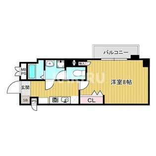 メイゾン都島【507号室】の間取り