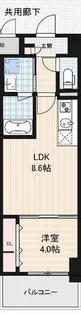 1LDKの間取り画像