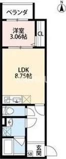 ALBA(アルバ)【3階】の間取り