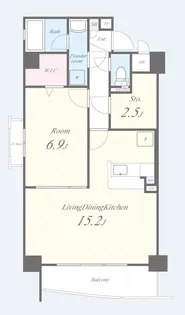 アンリシェール【4階】の間取り