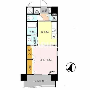 キリンパークサイド【3階】の間取り