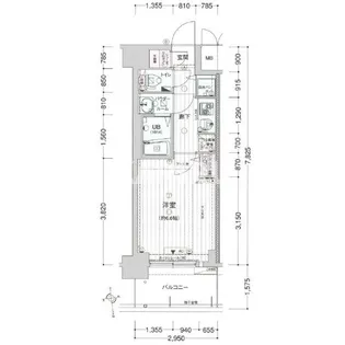 1Kの間取り画像