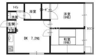 2DKの間取り画像