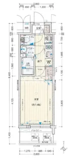 アドバンス大阪城北グレカーレ【4階】の間取り