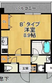 CREA放出西【4階】の間取り