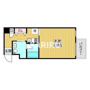 アパートメント京橋【N6号室】の間取り