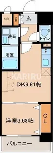 メルベージュ布施【1階】の間取り