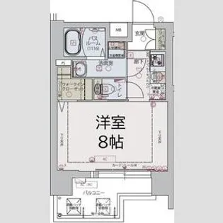 リンクス大阪城EASTレジデンス【3階】の間取り