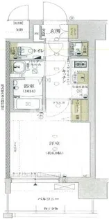 レジュールアッシュ都島ブリーゼ【208号室】の間取り