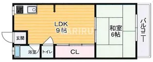 クオーレマンション巽北【105号室】の間取り