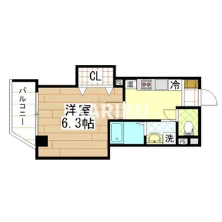 みおつくし京橋【903号室】の間取り