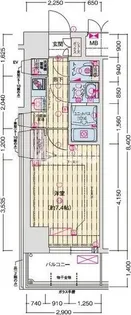 ソルテラスOSAKA MID EASTクレアスト【4階】の間取り