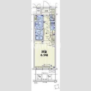 スワンズシティ大阪城北詰【702号室】の間取り