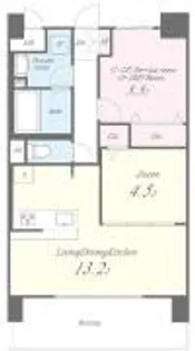 ディエスベアティ久宝寺口【405号室】の間取り