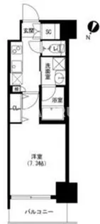 アーバネックス京橋プライマリーワン【6階】の間取り