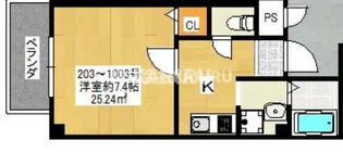 ヴィラナリー放出【9階】の間取り