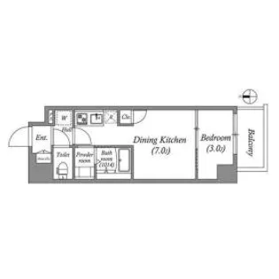ArtizA京橋WEST【3階】の間取り