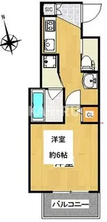 Zio V 玉造【3階】の間取り