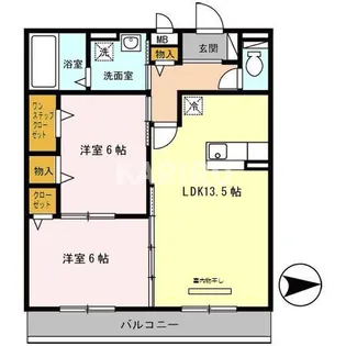 ティエラ【202号室】の間取り