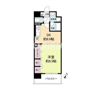 レジディア城北公園通【8階】の間取り