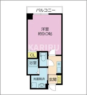 メッザーノオオハシ【3階】の間取り