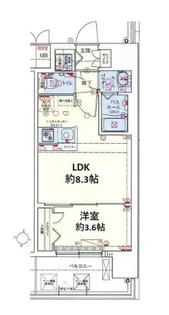 スワンズシティ大阪エスクレア【13階】の間取り