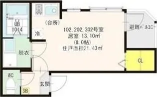 ハーモニーテラス淡路Ⅱ【1階】の間取り