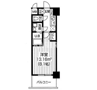S-RESIDENCE緑橋serio【6階】の間取り