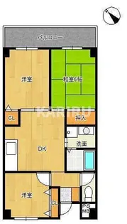 レクシア豊里【3階】の間取り