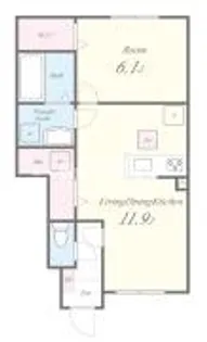 プレベール小路東【1階】の間取り
