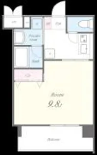 フェリーチェ城北公園【4階】の間取り