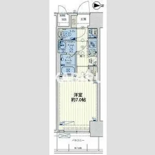 スワンズシティ大阪クレアスト【3階】の間取り