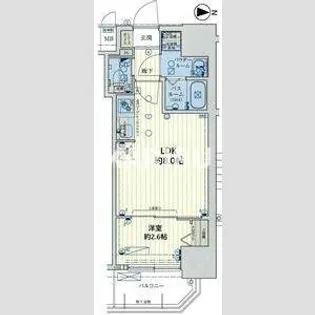 スワンズシティ大阪クレアスト【4階】の間取り