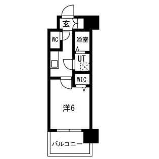 レジュールアッシュ京橋【706号室】の間取り