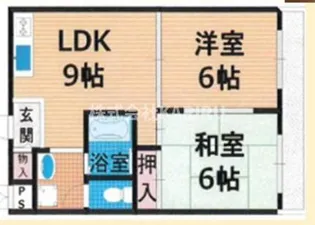リーフ・ザ・カピタン【302号室】の間取り