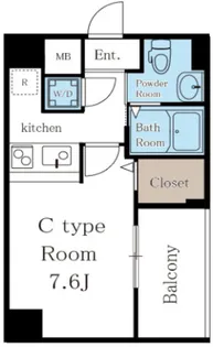 ヴァンクール城東【5階】の間取り